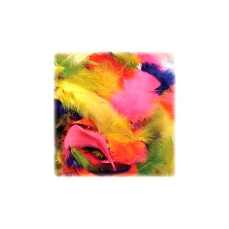 Chenille Kraft Chenille Kraft Bright Hues Feather Assortment, 325 Pieces/Pack 4502
